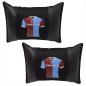 Preview: Auto Nackenkissen Nackenpolster Leder und gesticktes Polster Design Türkische Mannschaft Trabzon Trabzonspor Fussballtrikot